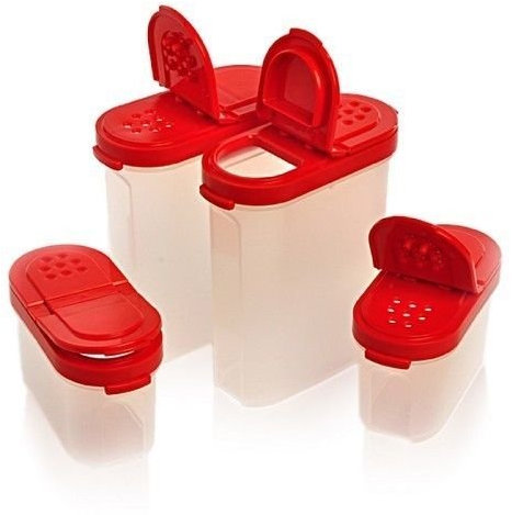Tupperware Lot de 4 Saupoudreuse d'épices