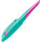 STABILO - Ergonomischer Schulfüller für Rechtshänder mit Standard-Feder M - EASYbirdy in türkis/neonpink - Einzelstift - inklusive Patrone - Schreibfarbe blau (löschbar)