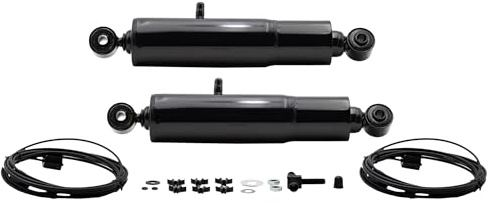 Gabriel 49235 HiJackers Rear Adjustable Air Shock Absorbers Fits Cadillac Escalade; Avalanche, Silverado, Suburban, Tahoe; Dodge Ram; GMC Canyon, Sierra, Yukon; Jeep Gladiator; Nissan TITAN (1 Pair)