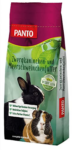PANTO Meerschweinchenfutter Pellets 25kg - Hochwertiges Futter für Meerschweinchen mit Vitamin C, Luzernegrünmehl & Omega-3-Fettsäuren für Verdauung, Haut & Fell