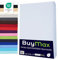 Buymax® Spannbettlaken 160x200cm Baumwolle 100% Spannbetttuch Bettlaken Jersey, Matratzenhöhe bis 25 cm, Farbe Weiß