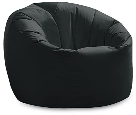 Beautiful Beanbags - Water-Resistant Beanbag Chair - Indoor & Outdoor Use, Ideal for Garden Seating - Black
