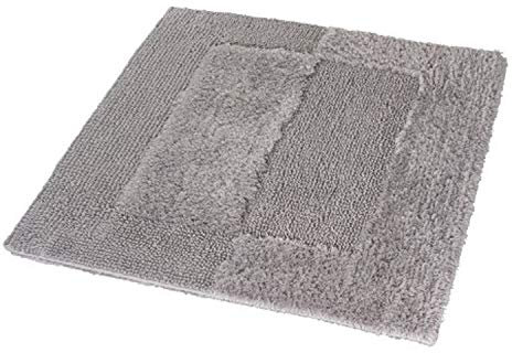 Kleine Wolke Havanna Badteppich, Baumwolle, Grau, 55x65 cm
