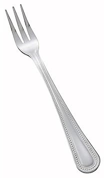 Winco 12-Piece Dots Oyster Fork Set, 18-0 Stainless Steel, Silver