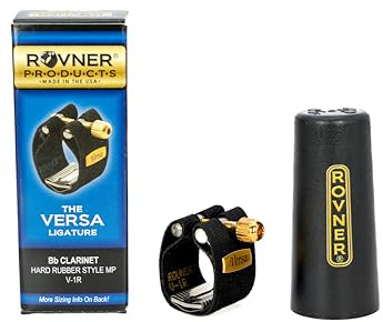 Rovner Versa Series Premium Dark Ligature for Bb Clarinet - Black/Dual Tone Alloy - V-1R
