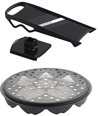 Mastrad Chipsmaker Set - Chipkocher + Mandolinen-Kit - Für leckere und gesunde Chips im Handumdrehen - Spülmaschinenfest
