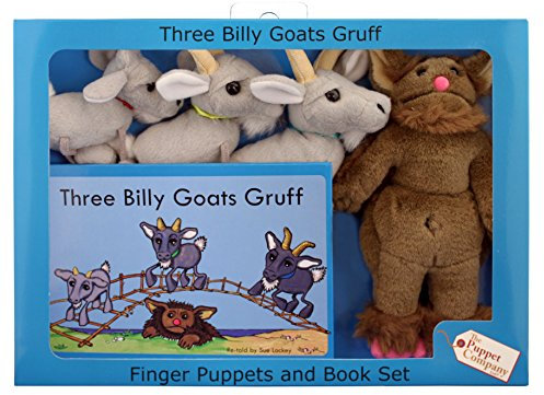 The Puppet Company DREI Billy Ziegen Gruff und Troll Fingerpuppe Traditionelles Geschichten-Set