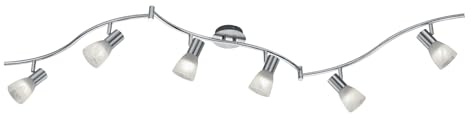 Trio Leuchten LED-Schiene Levisto in Nickel matt, Glas alabasterfarbig weiß 871010607