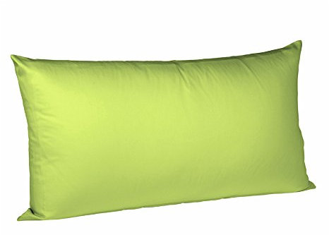 Fleuresse Colours Kissenbezug, Mako Satin, Apfelgrün, 80 x 80 cm