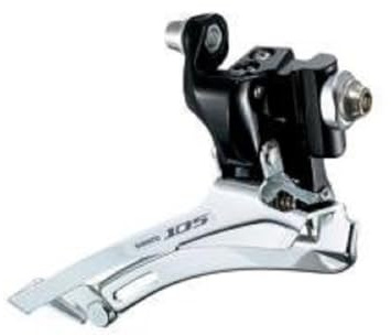 Shimano Umwerfer 105 FD 5700/5703 10-Fach, 2-Fach, für Anlötsockel, schwarz