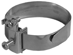 A.S.Sat 46009 Edelstahl- Erdungsband für Masten 100 mm Durchmesser