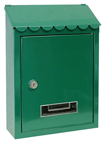 Utilia Boîte aux lettres en tôle vernie vert