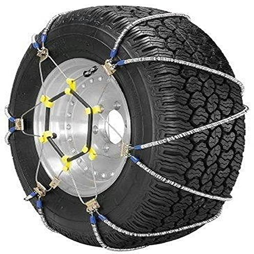 SCC ZT729 Super Z LT Light Truck and SUV Tire Traction Chain - Set of 2, Silver