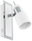 EGLO LED Wandlampe Davida, Wandleuchte, Wandstrahler aus Metall in Chrom, Weiß, Wohnzimmerlampe, Lampe mit Schalter, Spot inkl. GU10 Leuchtmittel, warmweiß