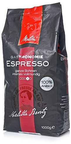 Melitta Gastronomie Espresso 100% Arabica - 8 x 1kg ganze Kaffee-Bohne
