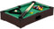 GAMES PLANET Mini Pool Billardtisch Nano inkl. Zubehör (2 Queues, Kugeln, Dreieck, Kreide), 3 Dekore, Maße: 51 x 31 x 10 cm