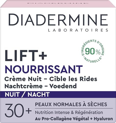 Diadermine - Lift+ - Nourrissant - Crème de Nuit Anti-Rides Ultra Fermeté - 50 ml