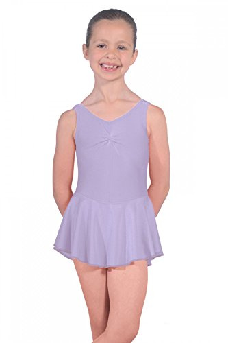 Roch Valley Sleeveless ISTD Junior Lycra Leotard With Skirt