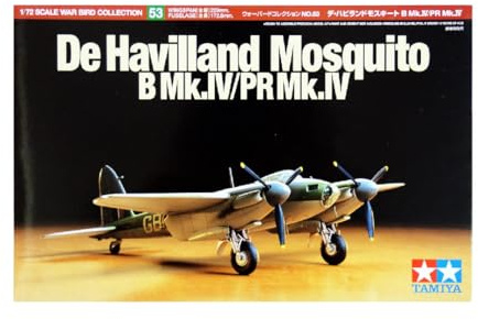 Tamiya T2M 60753 Model Aeroplane for Self-Assembly - Mosquito B Mk IV - Plastic - 1:72 Scale,Multicolor,18cm length