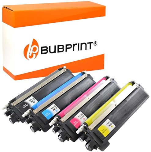 Bubprint 4 Toner kompatibel als Ersatz für Brother TN-230 TN-230BK TN-230C TN-230M TN-230Y für DCP-9010CN HL-3040CN HL-3070CW MFC-9120CN MFC-9320CW Schwarz Cyan Magenta Gelb