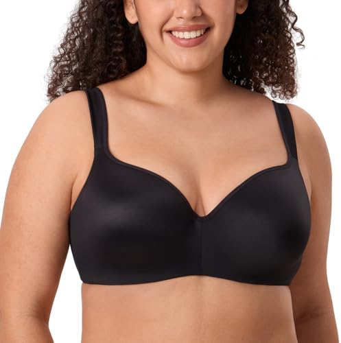 DELIMIRA Sujetador Tallas Grandes Balconette Mujer | Moldeado, con Aros, Invisible, Comodos