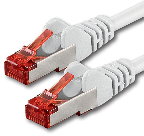 1aTTack.de 1x 5m - Câble patch câble réseau Cat 6 Cat6 RJ45 SFTP - blanc
