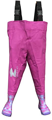 Kinder Angeln Wathose, Angeln Boots Splash 32-33 ROSA