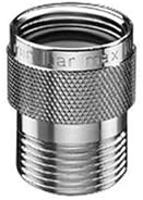 Schell 286050699 Raccord de tuyau en laiton pour robinetterie G 3ème filetage intérieur et extérieur DN 20 G 3/4 IG/AG Chromé