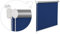 KS Handel 24 THERMOROLLO VERDUNKLUNGSROLLO 120x200 cm BLAU FENSTERROLLO MIT THERMOBESCHICHUNG 100% ABDUNKLUNG INKL. SEILZUGHALTER