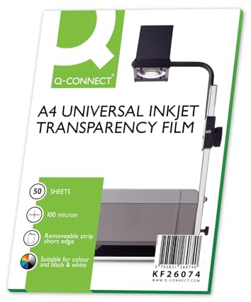 Q CONNECT OHP INKJET FILM UNIVERSAL PK50