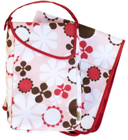 JJ Cole Collections PWPB - Wickeltäschchen/kleine Wickeltasche für Unterwegs - rosa Blüte (Diapers & Wipes Pod - pink blossom)
