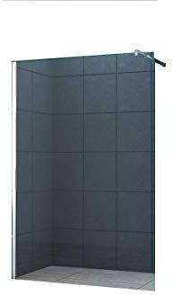 home-systeme Duschabtrennung Düsseldorf 10 mm ESG Sicherheitsglas / Klarglas 139 x 200 cm (SONDERMASS) speziell für Duschtassenaufbau/Walk-In Duschtrennwand Duschwand Dusche