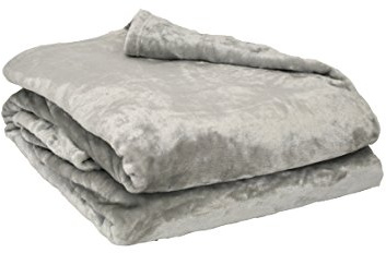 Poyet Motte microflanelle Decke Polyester Perle, Polyester, perlfarben, 220x180 cm