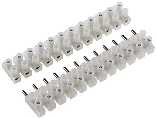 ChiliTec Lüsterklemmen für 2,5-4,0mm², 12 Klemmen Messingeinsatz, transparent, steckbar