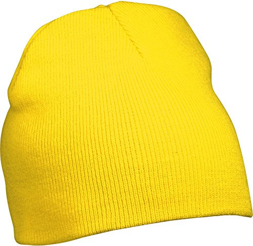 Myrtle Beach Strick Beanie Nr.1 MB7580, Farbe:Yellow;Größe:One Size