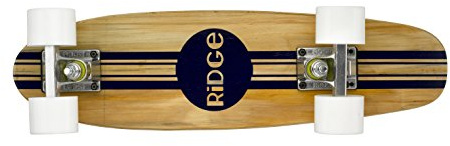 Ridge Skateboards 22 Original Mini Cruiser Skate di legno d’Acero, Bianco