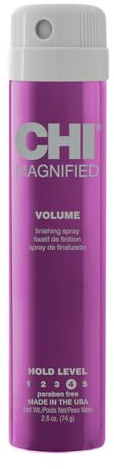CHI Magnified Volume Finishing Hair Spray, Boosts Volume & Body For Maximum Fullness, Builds Resilience & Strength & Adds Shine, 2.6 Oz