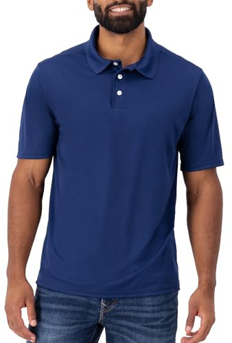 Hanes mens Short Sleeve Cool Dri Performance polo shirts, Navy, 3X-Large US