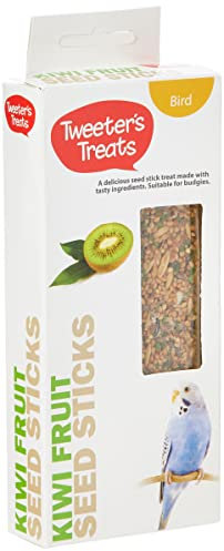 Tweeter's Treats Seed Sticks for Budgies - Kiwi Fruit (Package may vary)