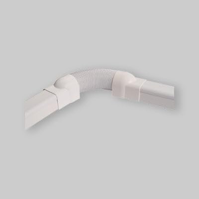 vecamco Clima Plus – Manche Flexible pour goulotte 80 x 60 blanc