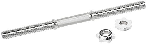 Bad Company Chrom Kurzhantelstange inkl. Sternverschlüssen 30/31 mm I 1 Stück - 45 cm
