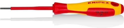 Knipex 98 20 25 Screwdrivers For Slotted Screws 177 For Electricians mm, Multi-Colour