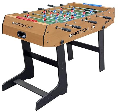 Sport1 Platzsparender Tischfußball, 11 Vs, 11 Teleskopstangen, 121 x 61 x 85 cm, vertikal zusammenklappbar