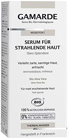 GAMARDE Bio-Kosmetik: Serum für strahlende Haut, mit Bio-Aloe Vera & Süßholz I Vegane Feuchtigkeits-Pflege I Feuchtigkeitscreme gegen matte Haut I Gesichtscreme für Frauen & Männer I 30 ml