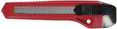 Hyde Tools 42047 Snap-Off Retractable Blade Utility Knife with Postive Lock , Red