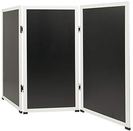 SECURIT - Lavagna Da Terra Multiboard - Per Pennarelli A Gesso Liquido - Per Caffè, Ristoranti, Bar, Negozi- 60x114,5 cm - Colore Nero