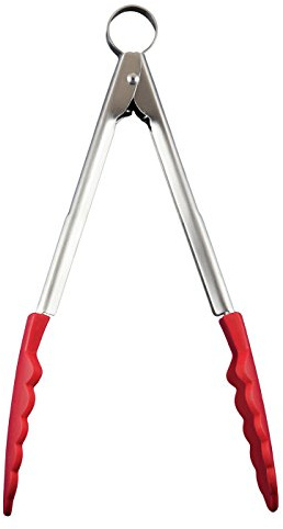 Cuisipro 74708605 Pinze in Silicone, Colore Rosso