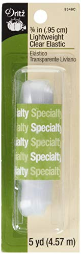 Dritz Lightweight Clear Elastic, Multi-Colour, 2.54 x 4.57 x 14.73 cm