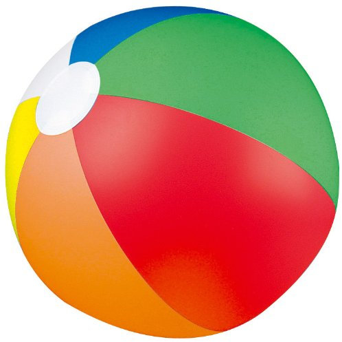 Wasserball Strandball Beachball in Regenbogenfarben für Pool Strand oder als Deko in 25 cm Durchmesser