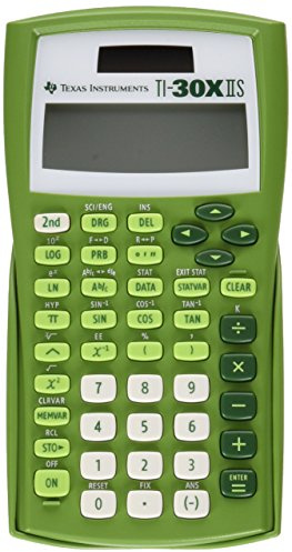 Texas Instruments TI-30X IIS 2-Line Scientific Calculator, Lime Green